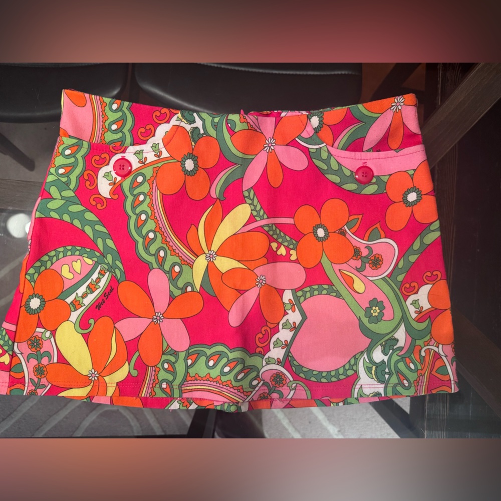 Wet Seal Pink and Orange Floral Dress
